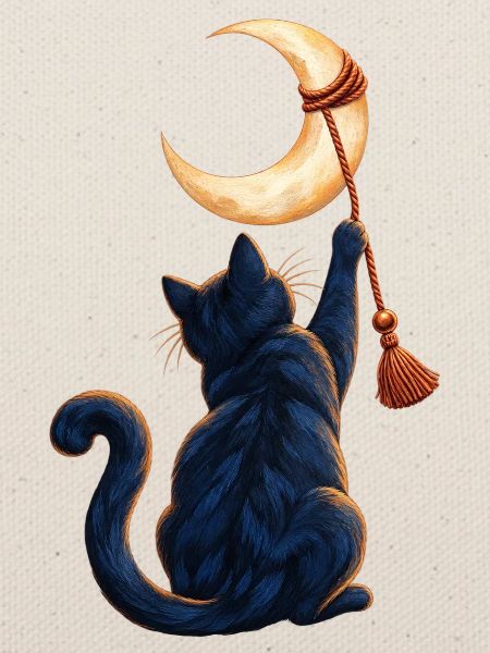 Mond-Abbrecherkatze