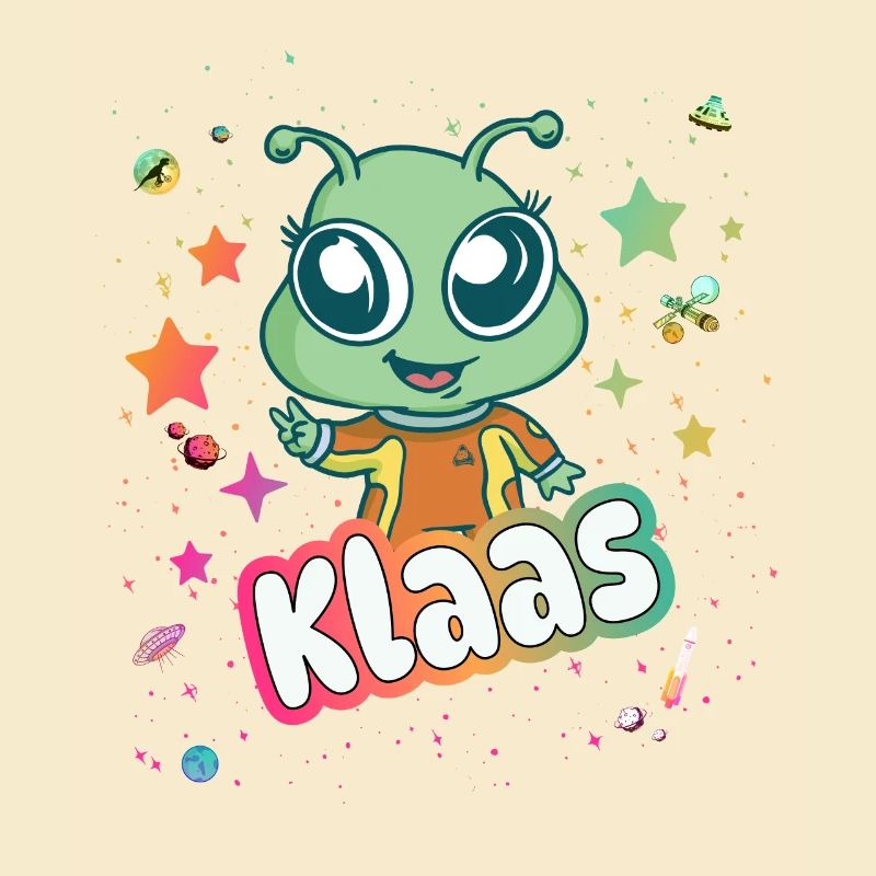 KLAAS - Schöner Junge Name mit süßem Alien