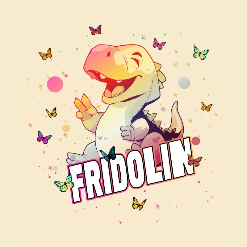 - Beau nom de garçon avec mignon DINO T-REX