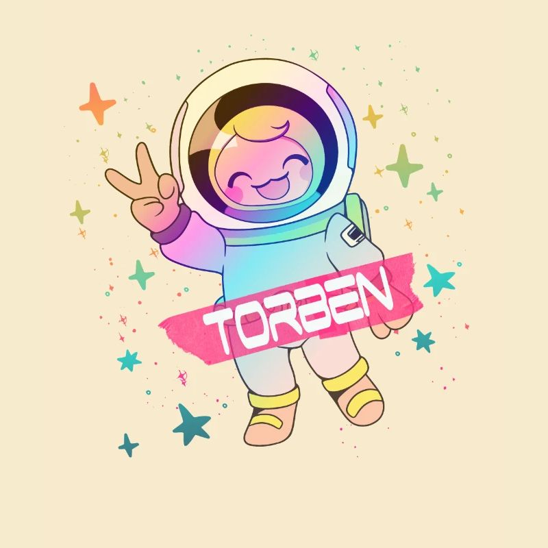 TORBEN - Beau nom de garçon avec astronaute mignon