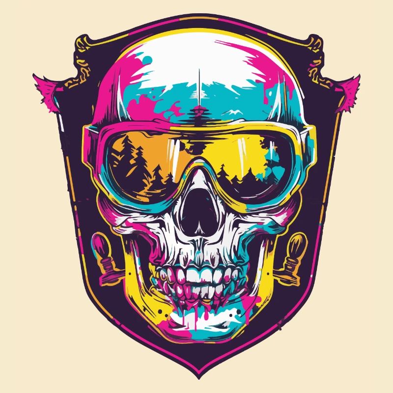 Ski Masque de ski Skull