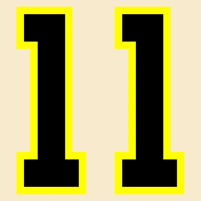 11 Zahl Trikot