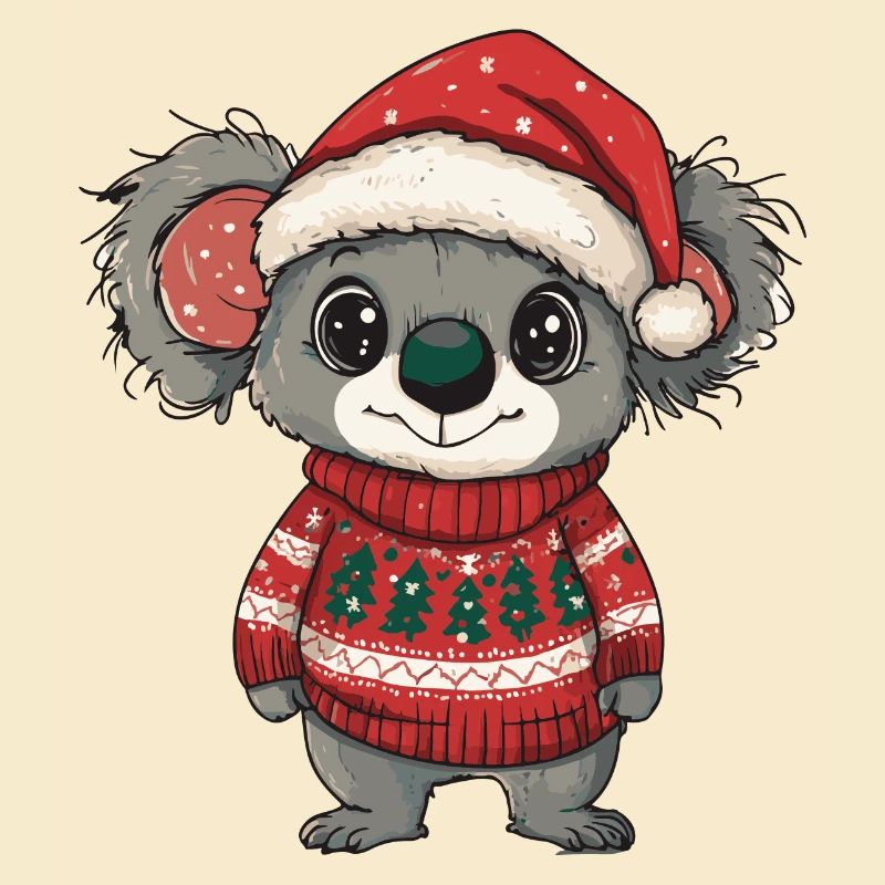 Koala Weihnachten Comic