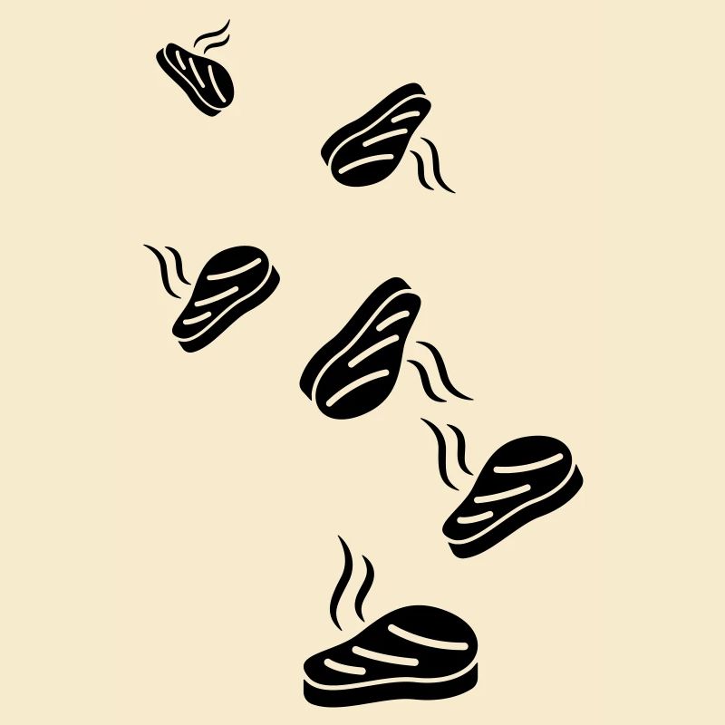 Steak icon Silhouette