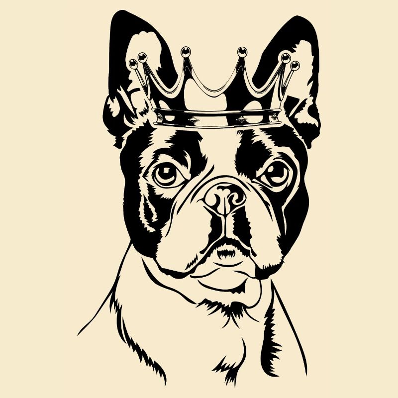 Boston Terrier Krone Hunde Hund Wilsigns