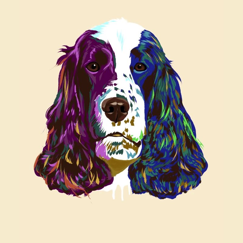 Splash English Cocker Spaniel Dog