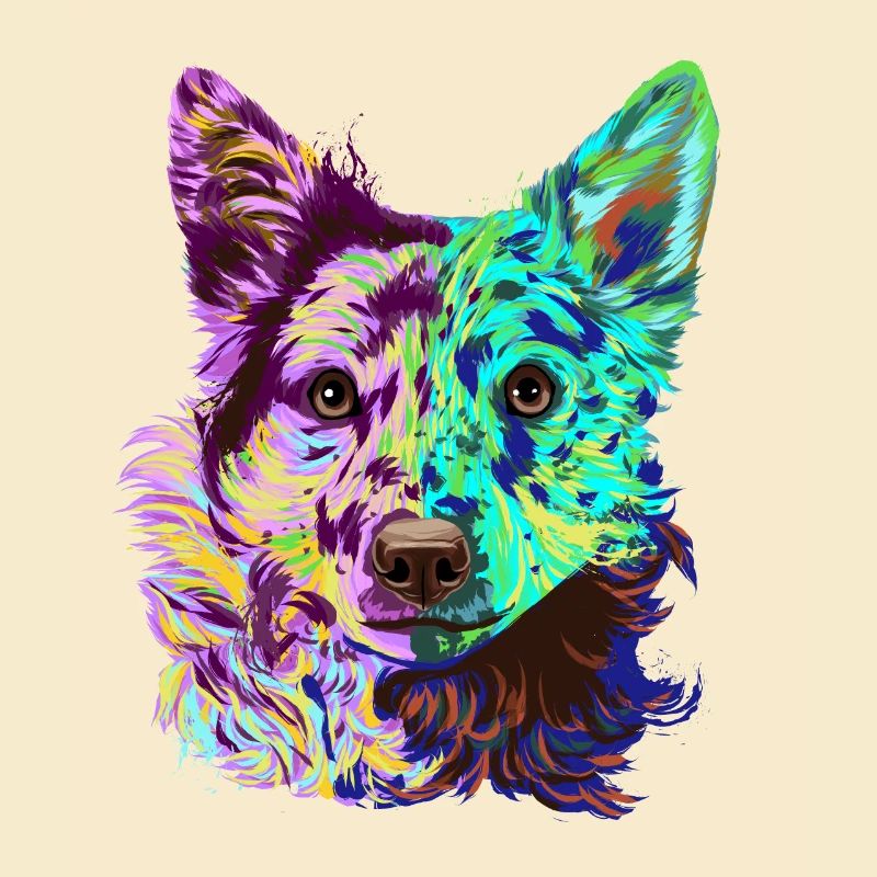 Splash Mudi Dog