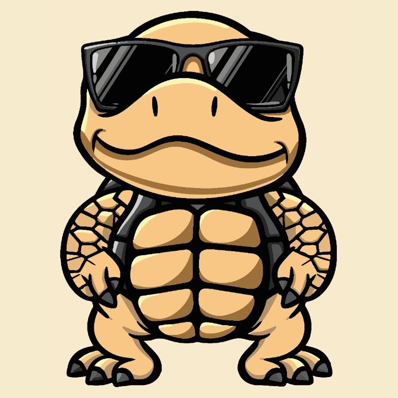 Schildkröte Cool Comic