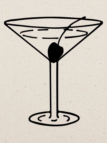 Martini mit Olive