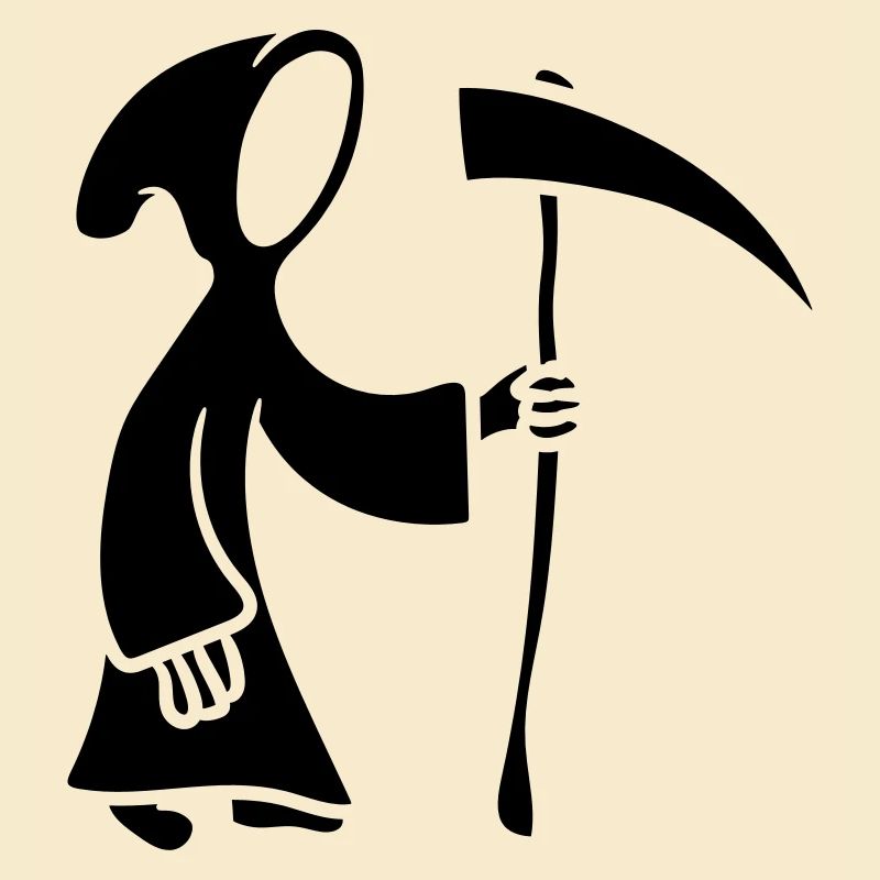 Tod mit Sense Comic Cartoon