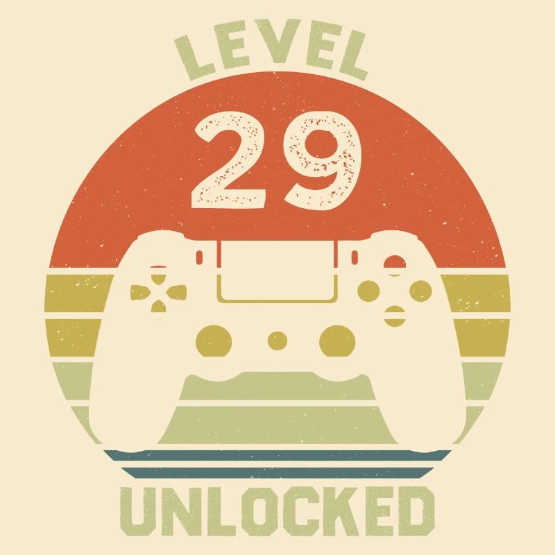 Level 29 Unlocked 29 Geburtstag Geschenk