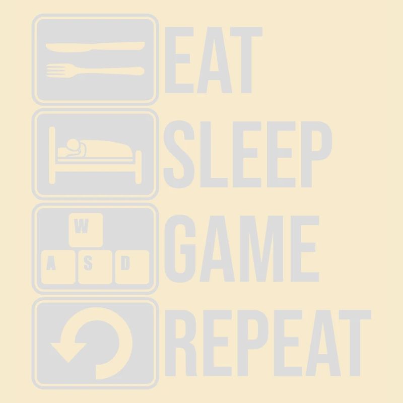 Manger le jeu de sommeil Répéter