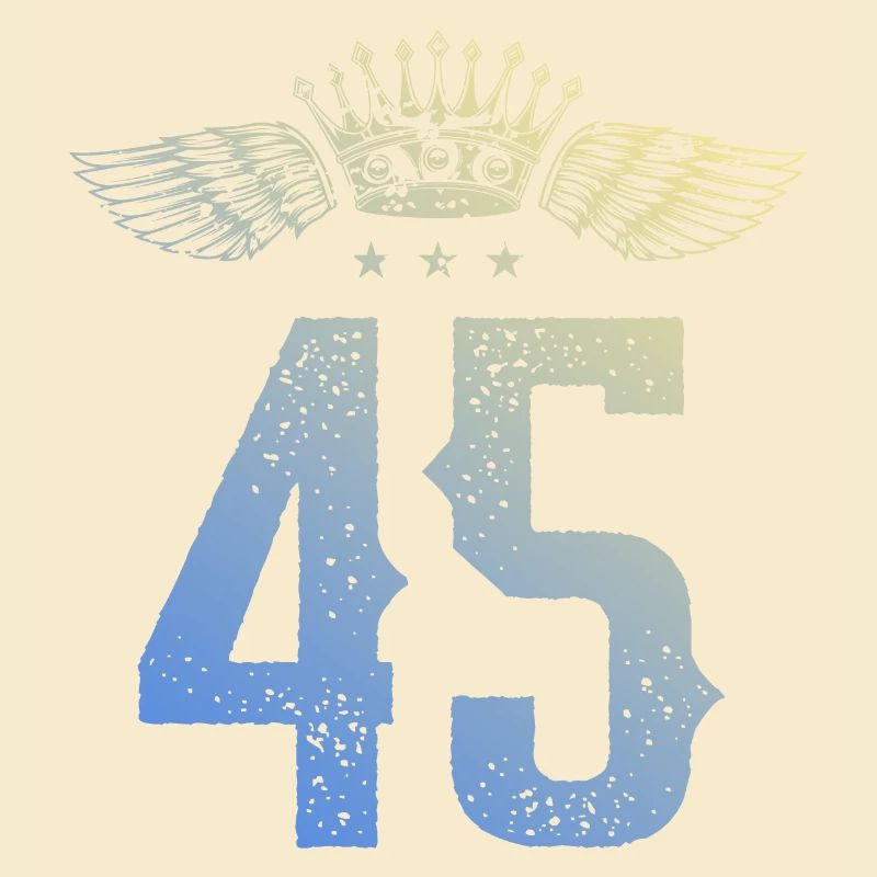 45 Number crown