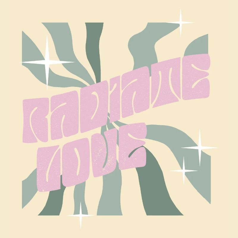 radiate love white