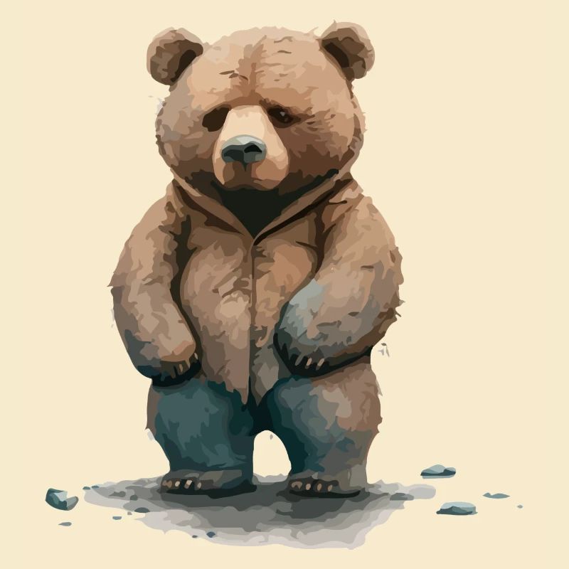 Teddy der mürrische Bär