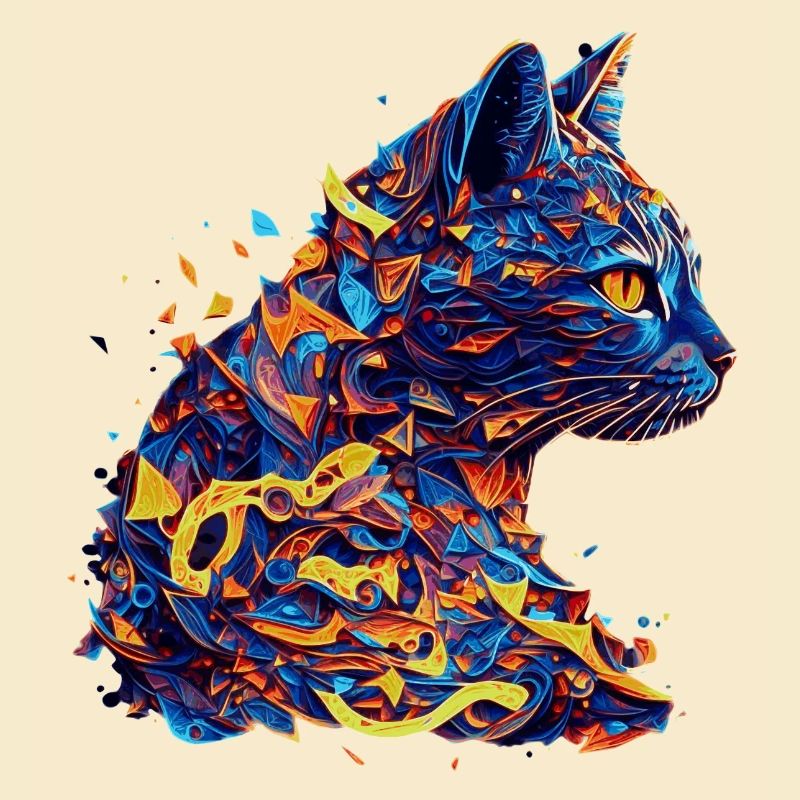Les chatons vectoriels comme de belles œuvres d’art accrocheuses