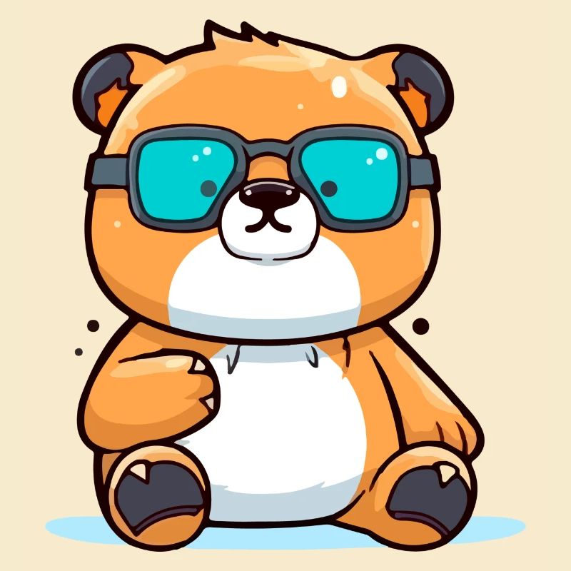 Molko, der Bär mit der Brille