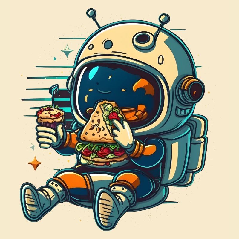 Cute astronaut