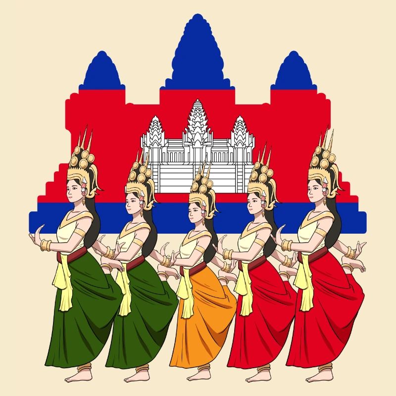 Cambodia Tradition Dance Khmer Apsara I Gift