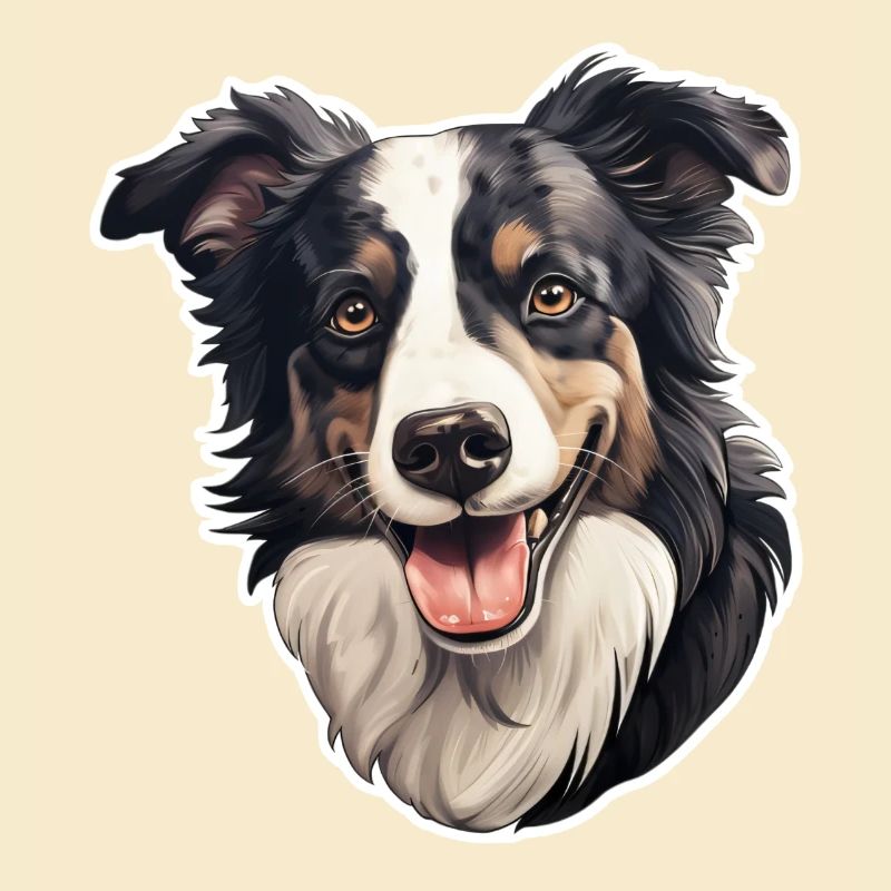 Border Collie Head