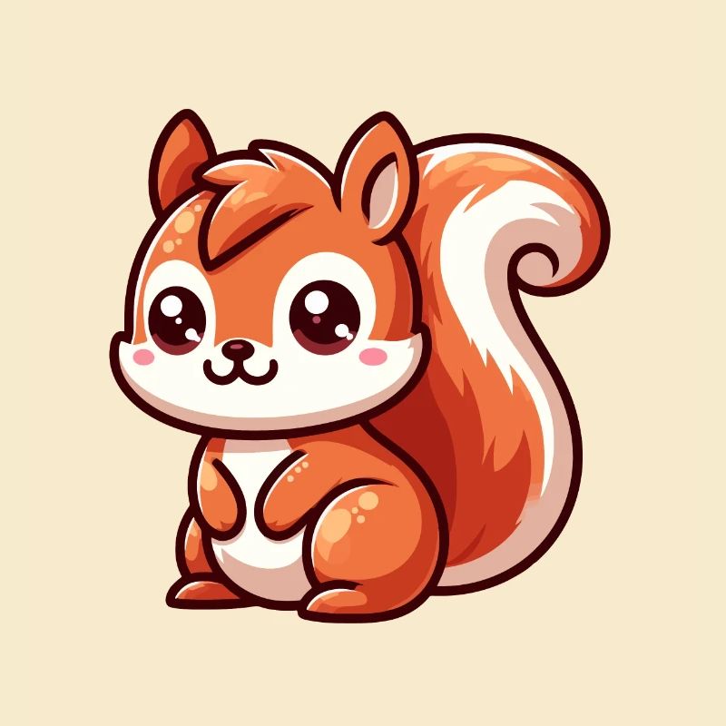 Kleines süßes Eichhörnchen