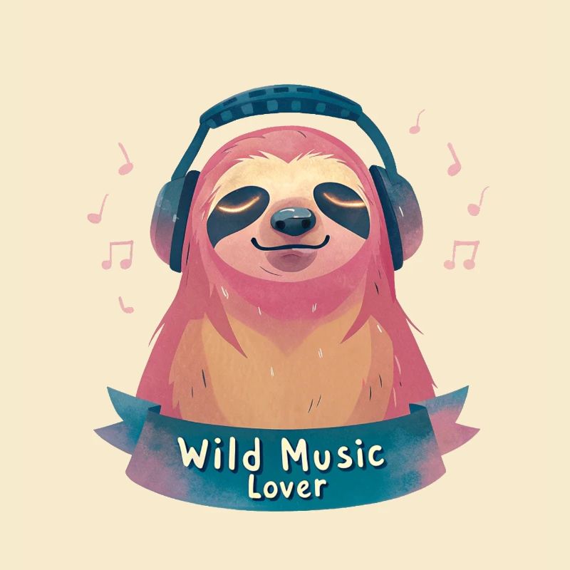 Faultier Musikliebhaber