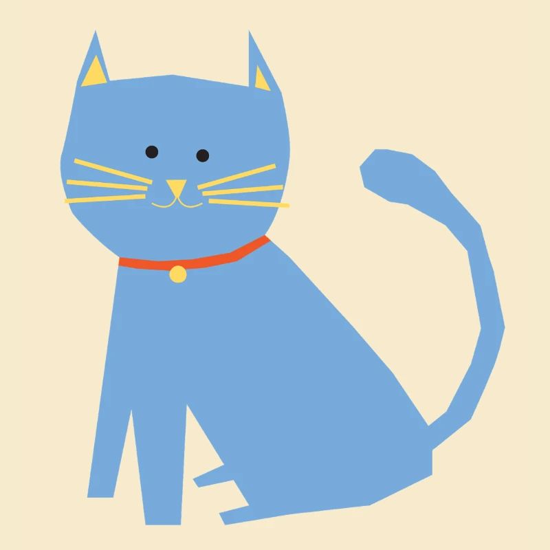 Blaue Katze