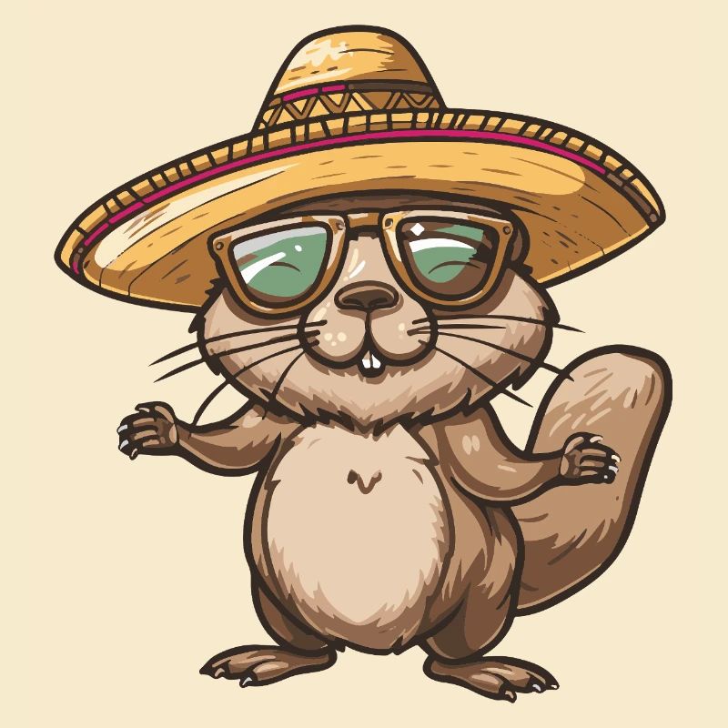 Biber Comic Lustig Sombrero