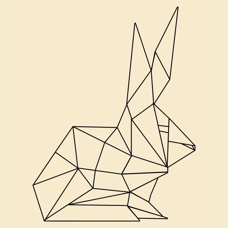 Easter Bunny Polygon