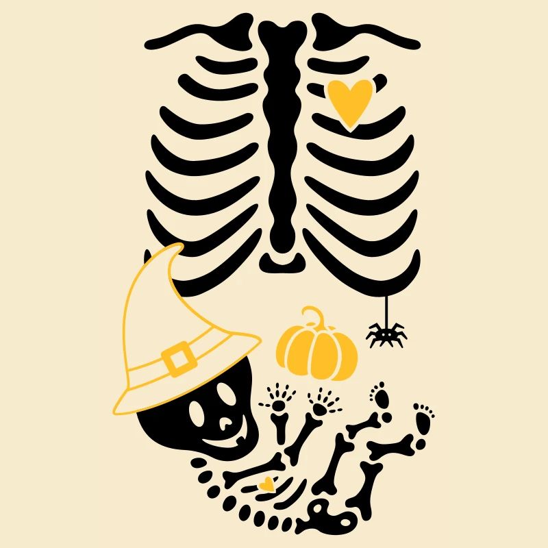 Maternity Skeleton Witch Hat