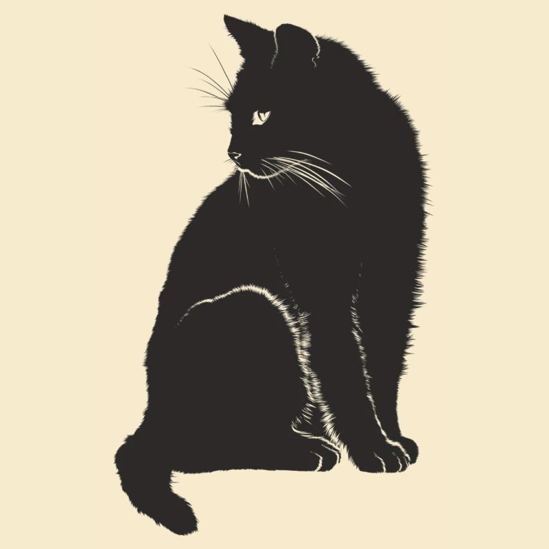 Schwarze Katze