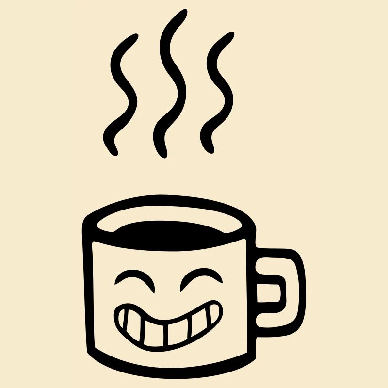 coffee kawaii anime smile