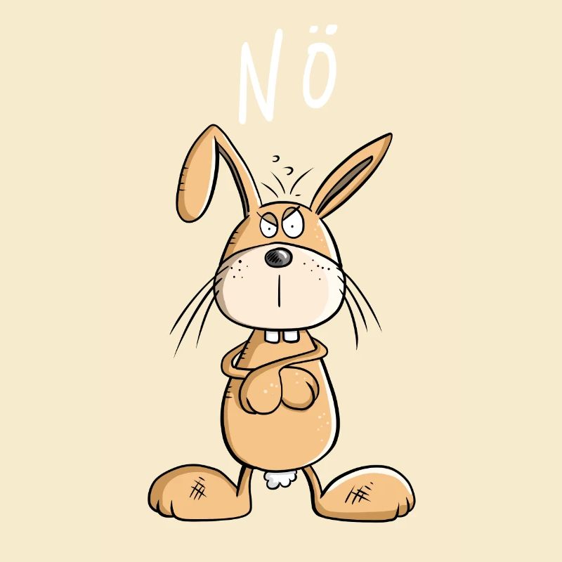 NÖ Hase Comic Ostern Geschenk
