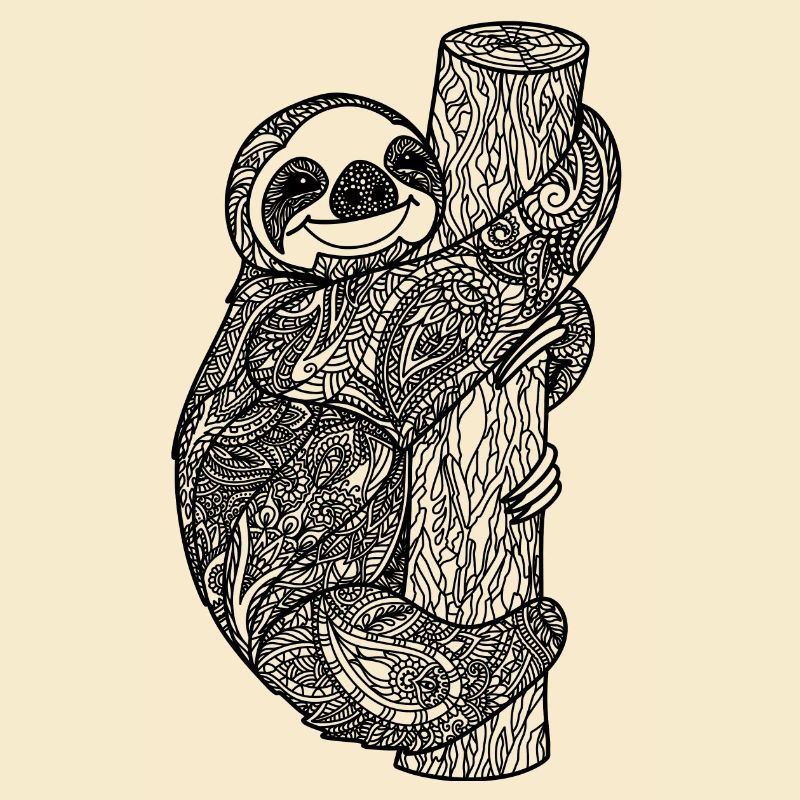 Faultier Zentangle