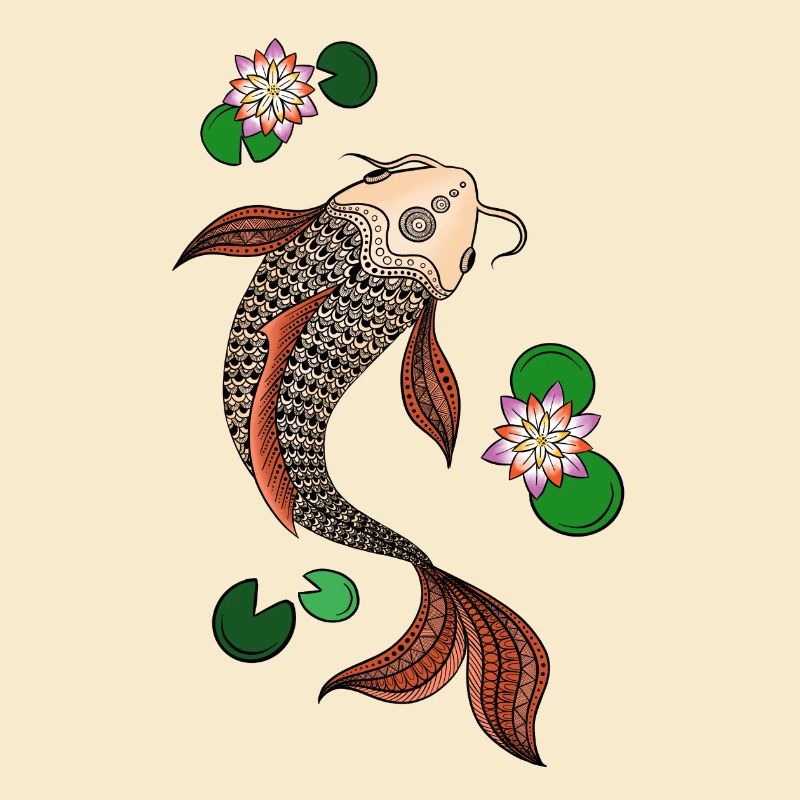 Couleur de Mandala Koi