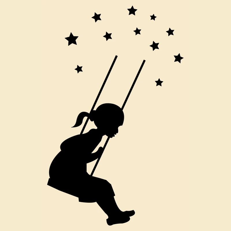 mädchen schaukel stern