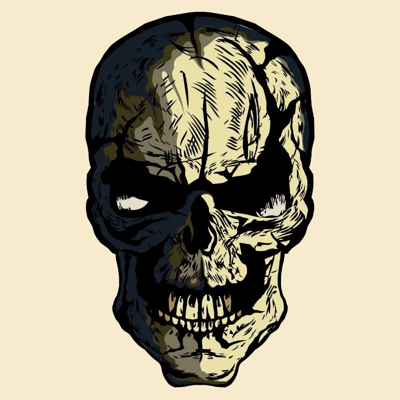 Schädelkopf des Todes Halloween