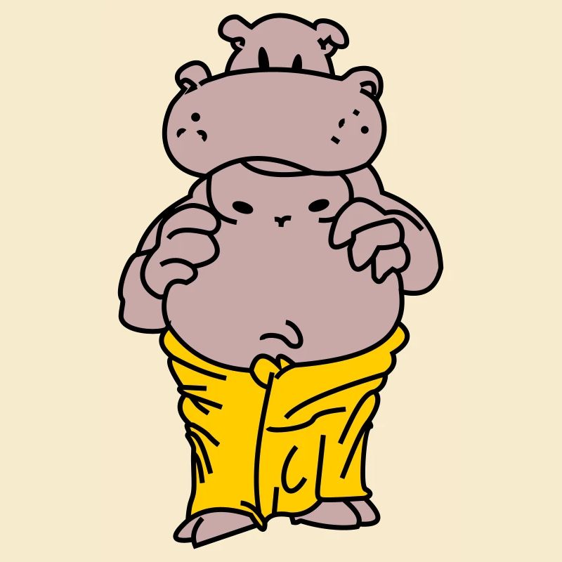 Sauna Flusspferd