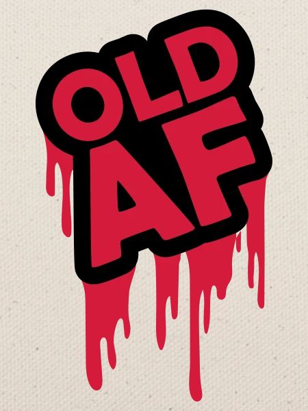 old AF Text Logo