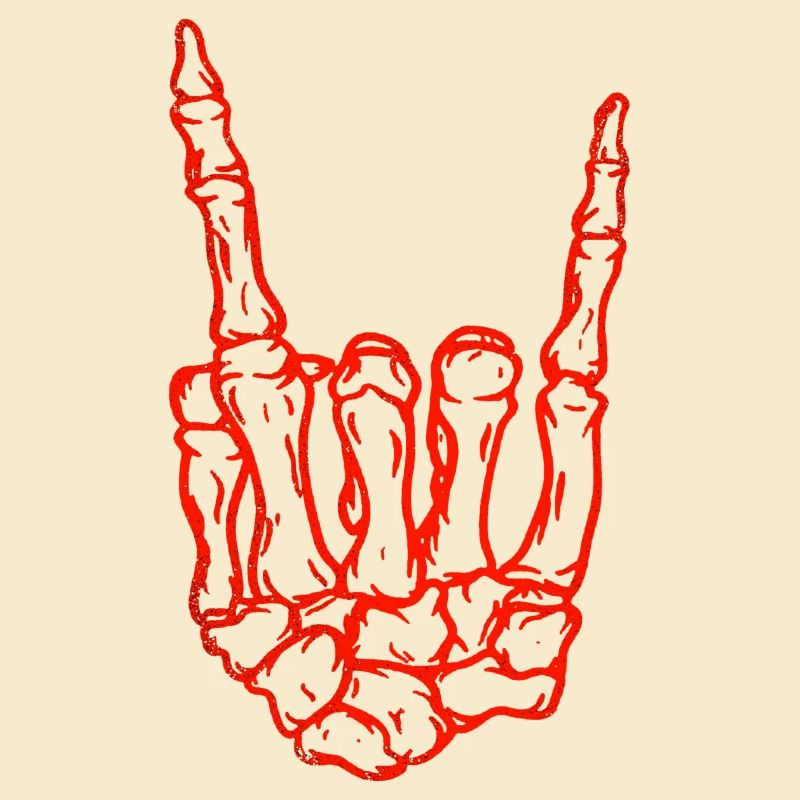 Squelette Rock and Roll