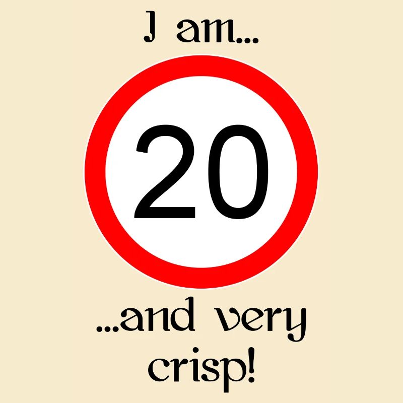 20 years very crisp script black