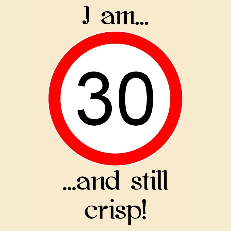 30 years and crisp script black