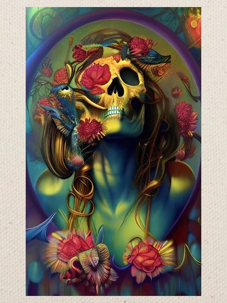 Beautiful fantasy Skull