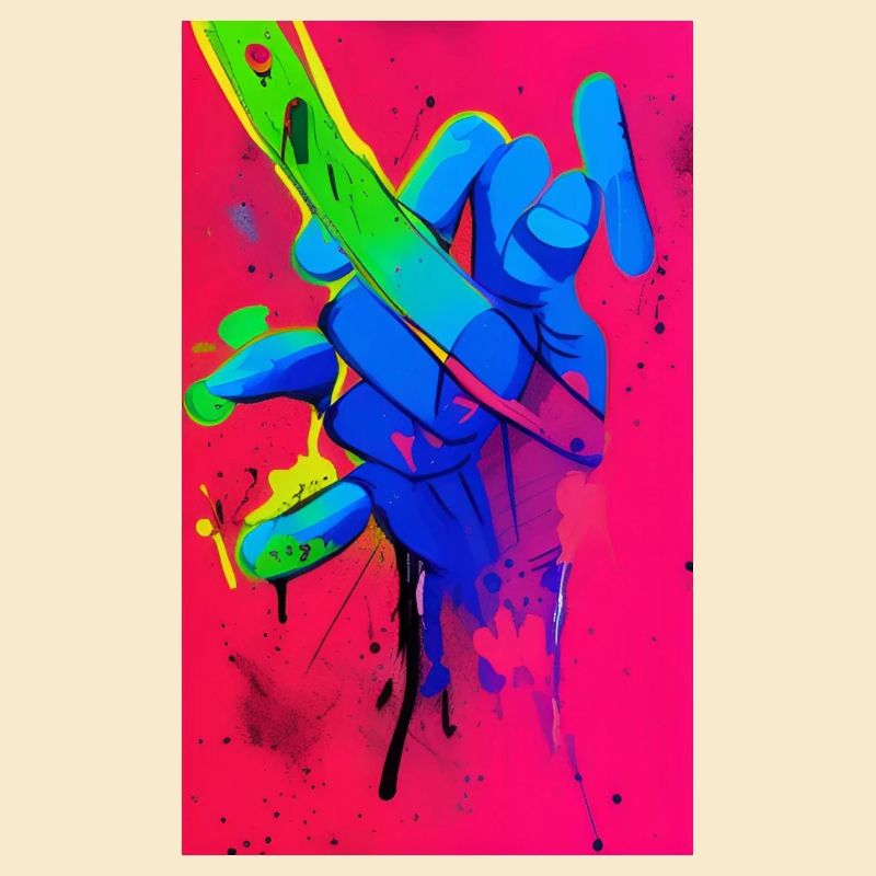 Bunte Finger