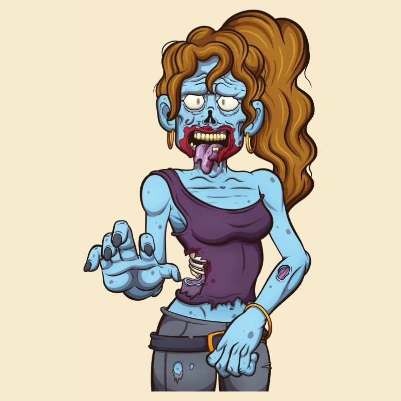 Weiblicher Zombie
