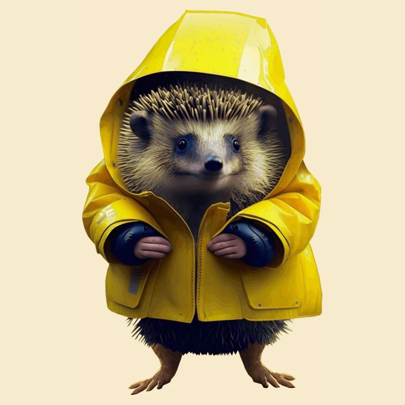 Est-ce que c’est du mauvais temps, pense le hérisson