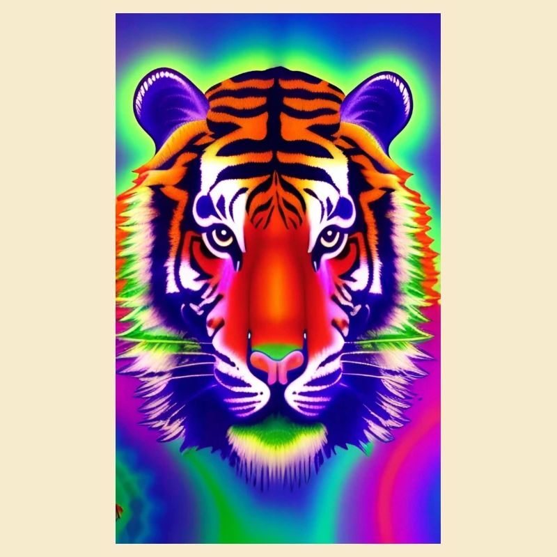 Psychedelic tiger