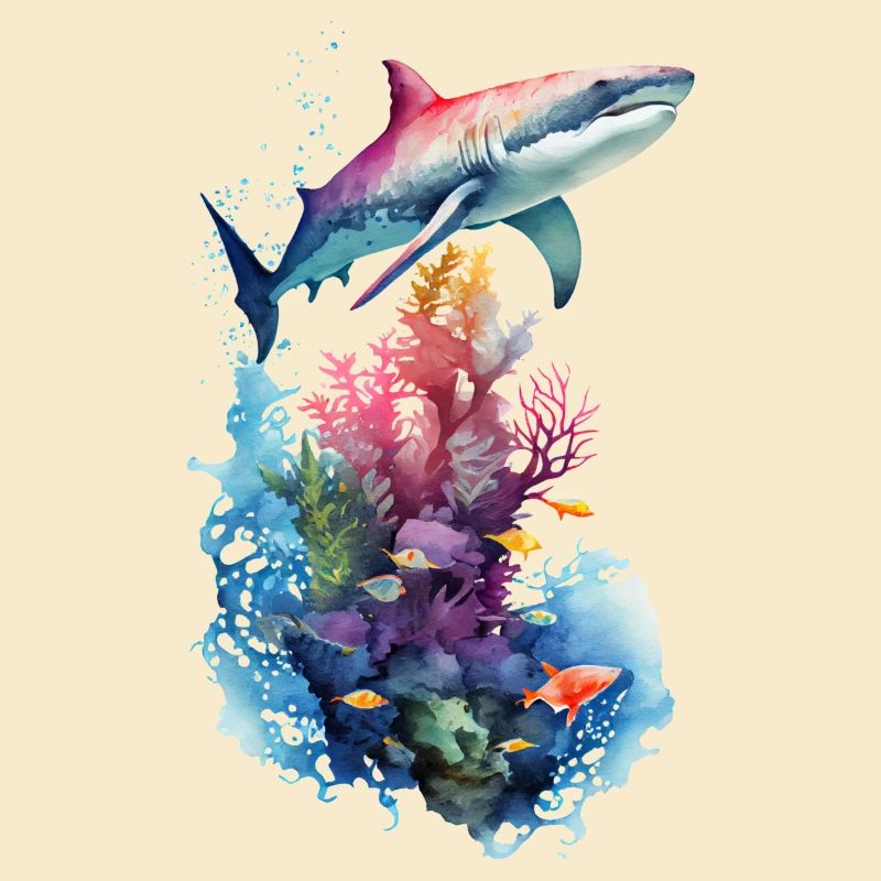 Shark Ocean Landscape