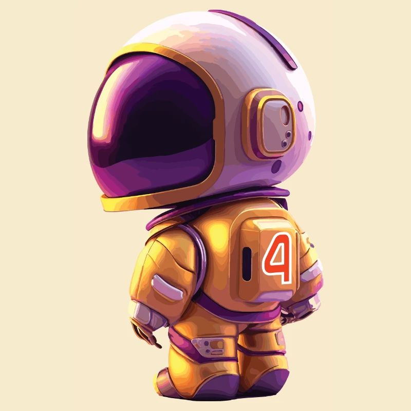 Space Kid Young Astronaut Geburtstag vier