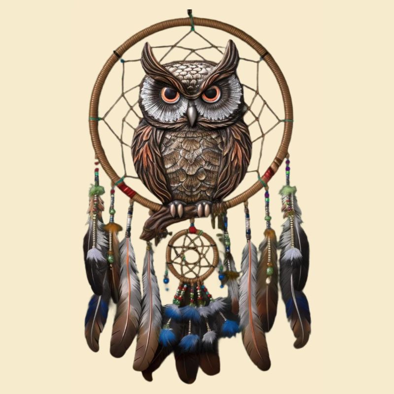 Eule Traumfänger Vogel Federn